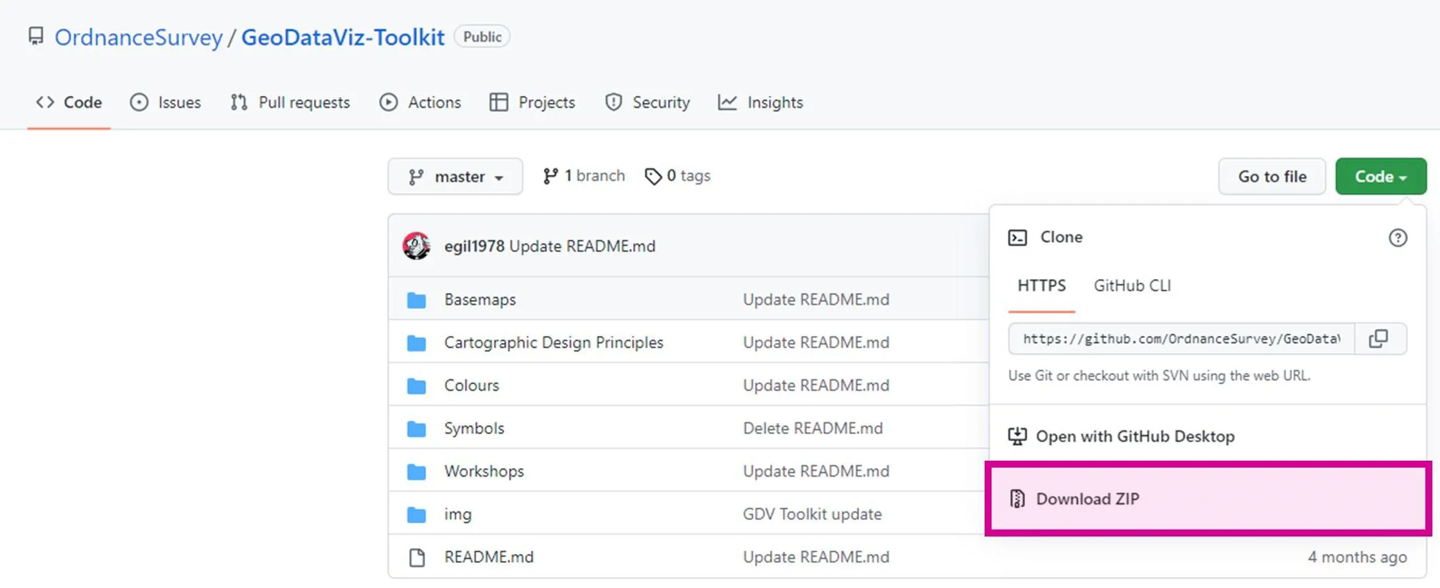 Screenshot of the DataViz Toolkit