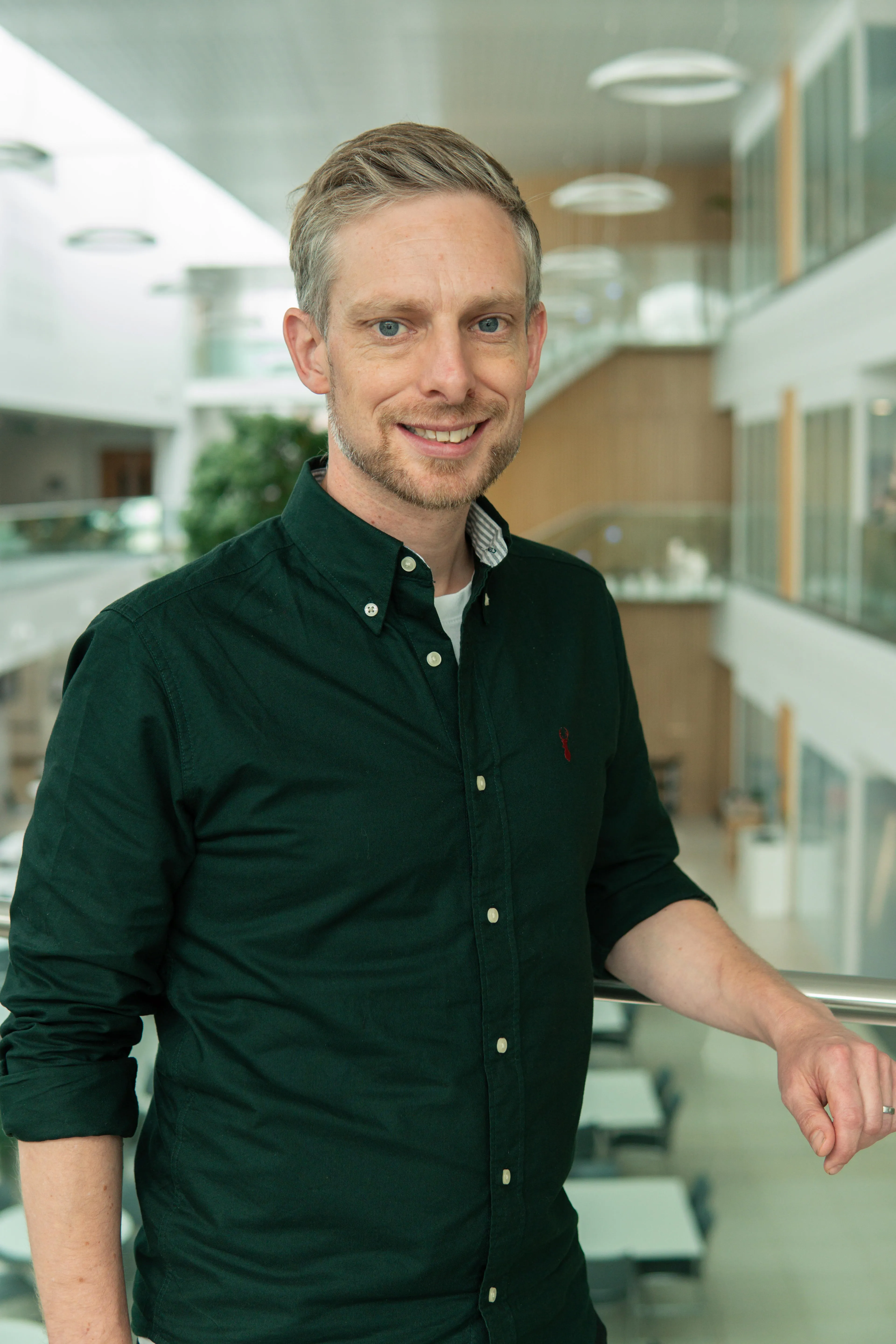 Headshot of Gareth Summer in the Ordnance Survey head offices