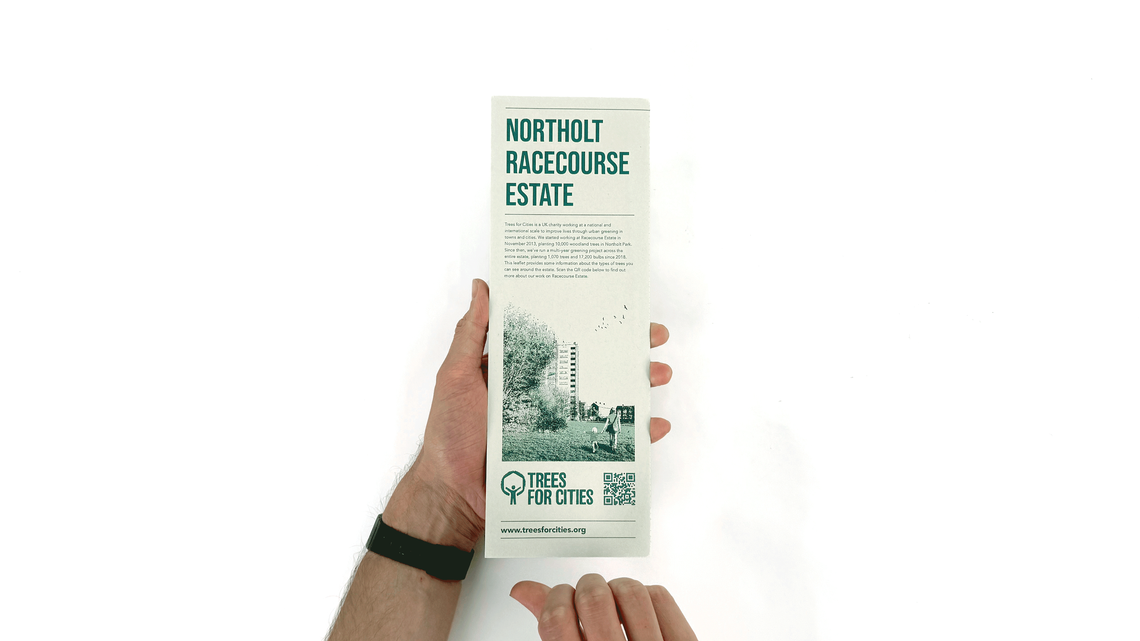 Seed paper Trees for Cities map of Northolt Racecourse Estate
