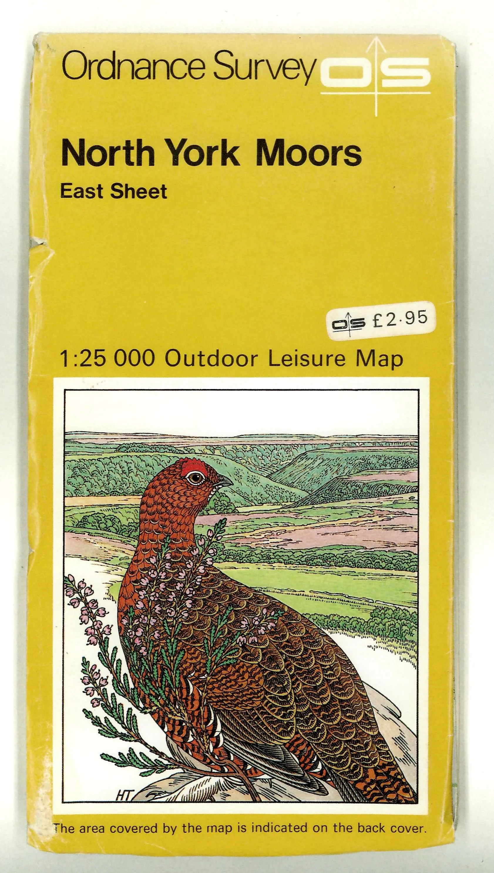 The cover of the North York Moors outdoor leisure map from the 1970s