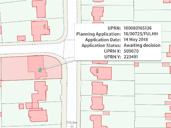 Example of UPRN planning