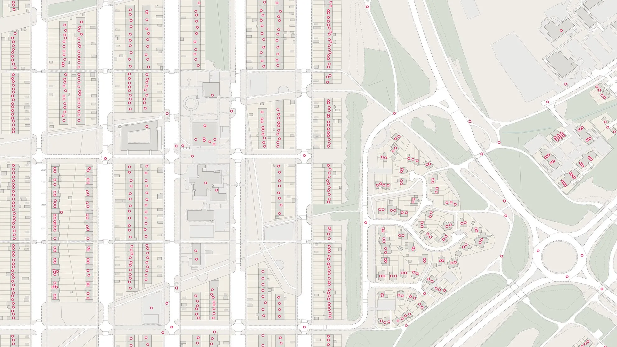 UPRN data on a map